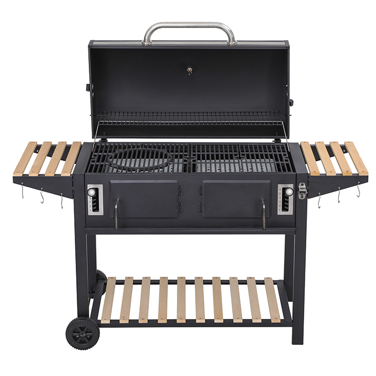 BBQ Grill kull med tre sidebord