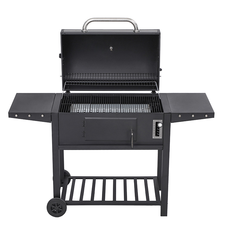 Sammenleggbar sidehylle BBQ kullgrill